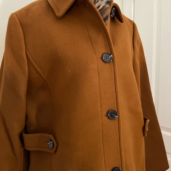 Talbot's Brown Wool Blend Lady Coat Size 18 NWOT - Picture 5 of 15